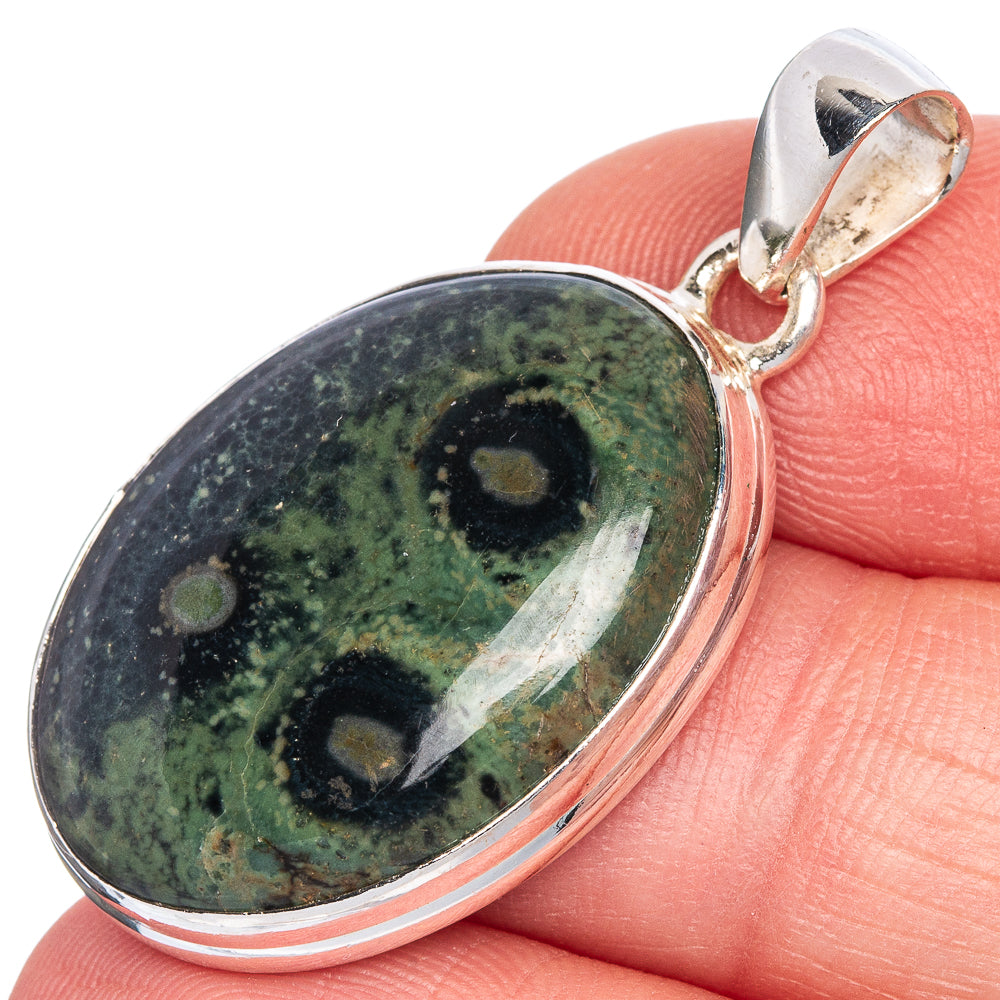 Kambaba Jasper Pendant 1 3/8" (925 Sterling Silver) P40759