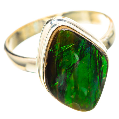 Canadian Ammolite 925 Sterling Silver Ring Size 10.75 (925 Sterling Silver) RING139582