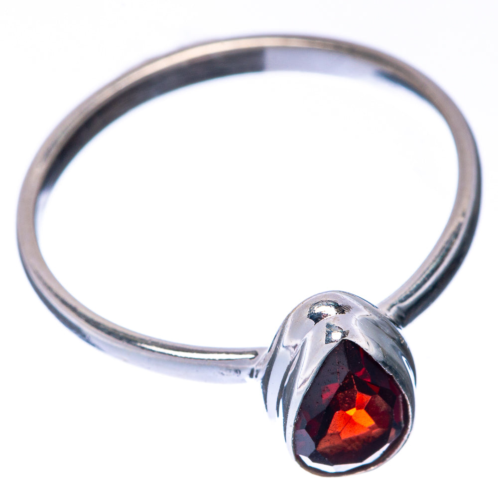 Garnet Dainty Ring Size 7.5 (925 Sterling Silver) R145265