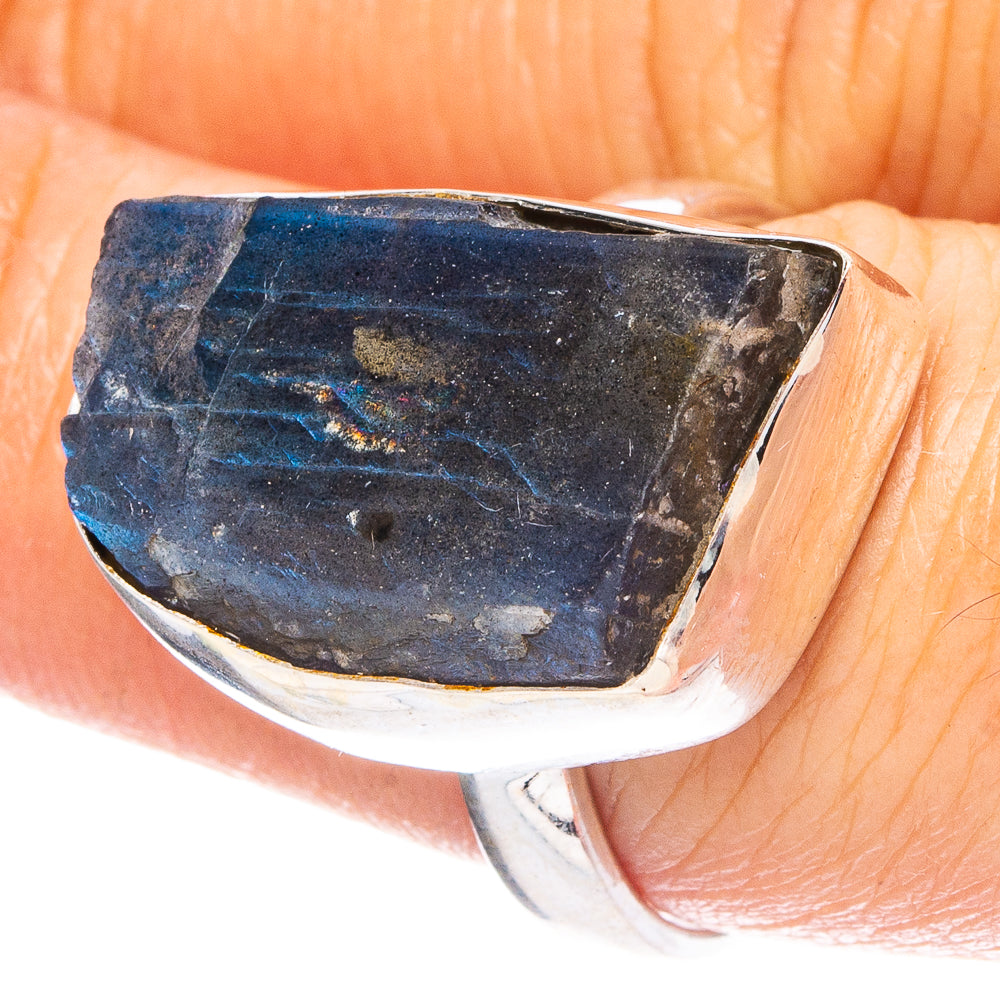 Labradorite 925 Sterling Silver Ring Size 8 (925 Sterling Silver) R6344