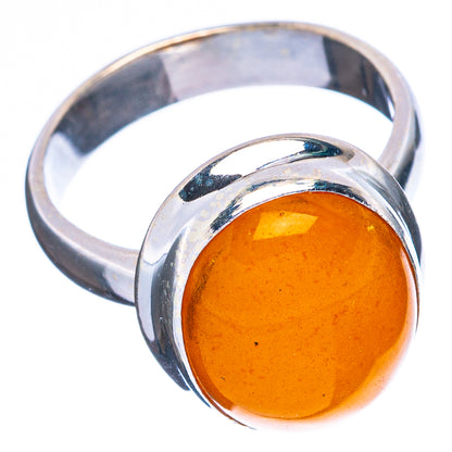 Rare Bone Amber Ring Size 5 (925 Sterling Silver) R5033
