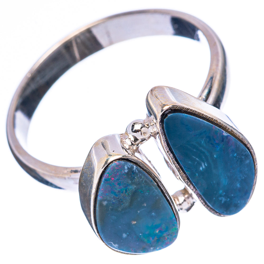 Rare Doublet Opal Ring Size 8 (925 Sterling Silver) R4301