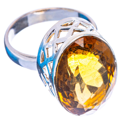 Rare Mandarin Citrine Ring Size 6.5 (925 Sterling Silver) R147106