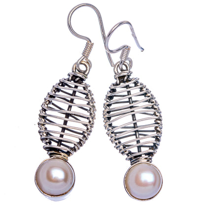 Cultured Pearl Earrings 1 5/8" (925 Sterling Silver) E433229