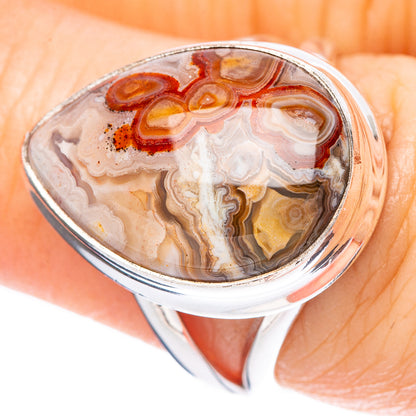 Laguna Lace Agate 925 Sterling Silver Ring Size 7 (925 Sterling Silver) R3907