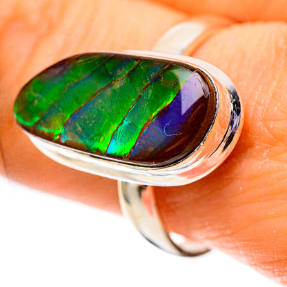 Canadian Ammolite 925 Sterling Silver Ring Size 9.75 (925 Sterling Silver) RING139556