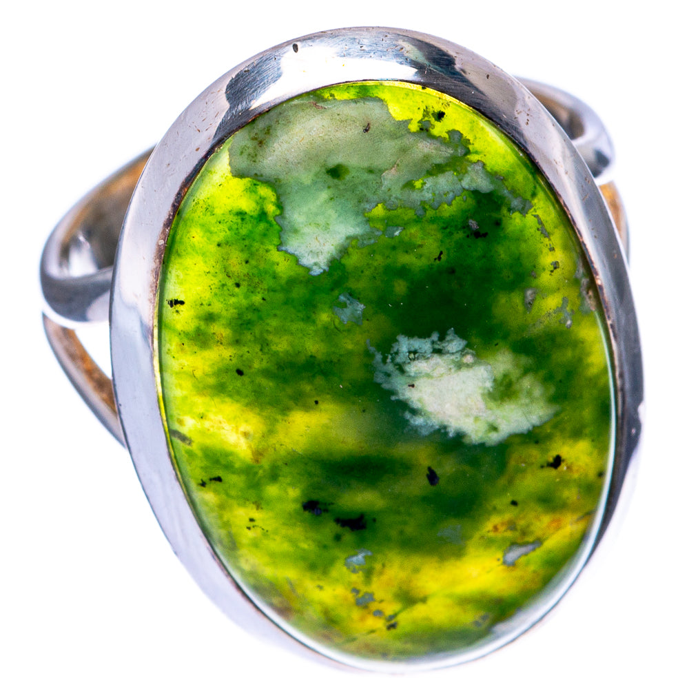 Green Aventurine Ring Size 7.75 (925 Sterling Silver) R145322