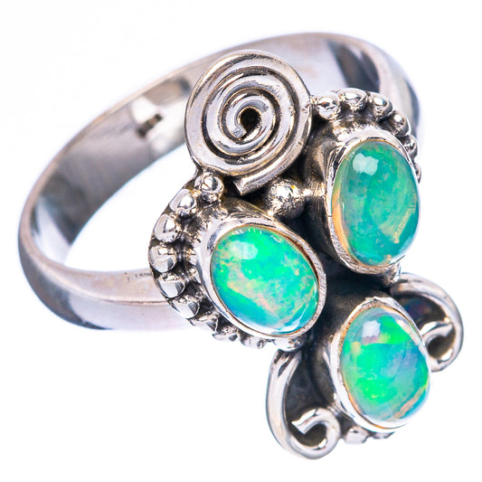 Rare Ethiopian Opal Ring Size 6.75 (925 Sterling Silver) R4323