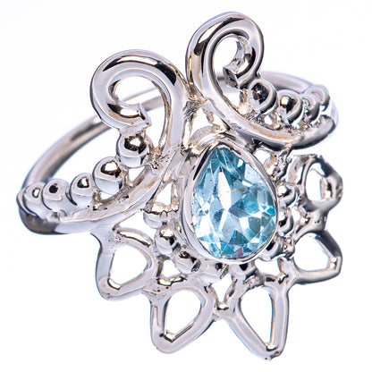 Asc Premium Blue Topaz Ring Size 6.75 (925 Sterling Silver) R3499
