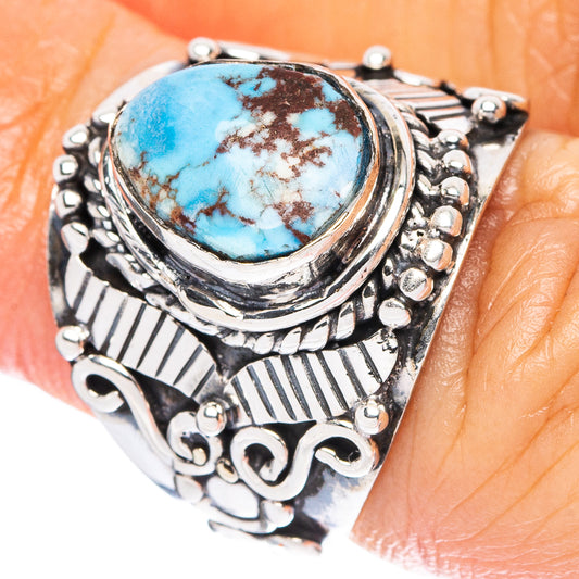 Rare Golden Hills Turquoise Ring Size 6 (925 Sterling Silver) R4608