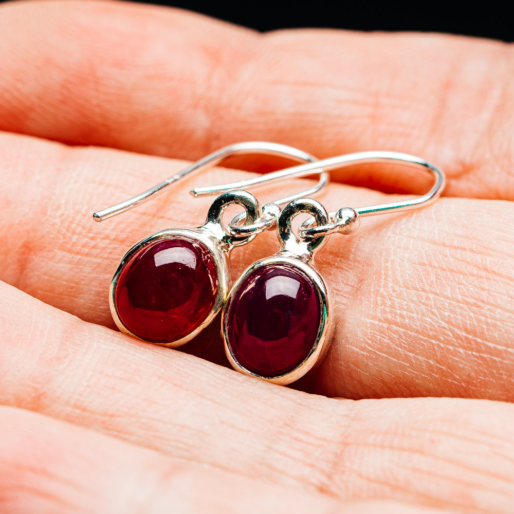 Premium Burmese Ruby Earrings 1" (.925 Sterling Silver)