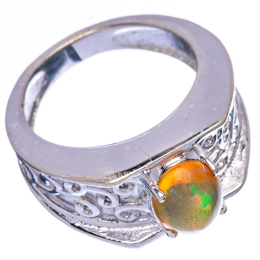 Rare Ethiopian Opal Ring Size 6.75 (925 Sterling Silver) R146038