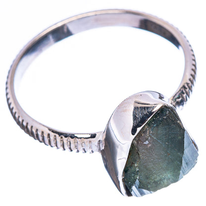 Green Tourmaline Dainty Ring Size 8 (925 Sterling Silver) R5139