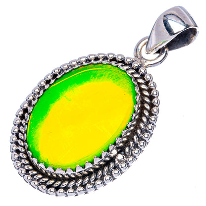 Aura Opal Pendant 1 3/8" (925 Sterling Silver) P42067
