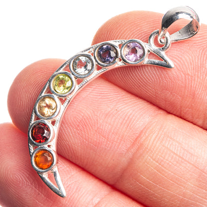 Chakra Dainty Pendant 1 3/8" (925 Sterling Silver) P39135