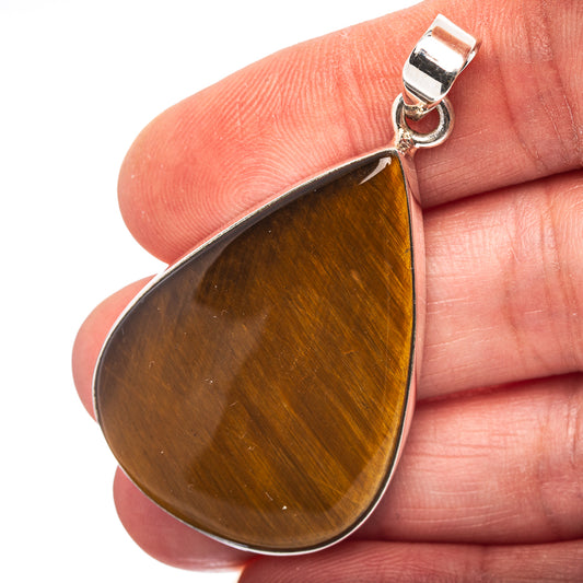 Tiger's Eye Pendant 2" (.925 Sterling Silver)