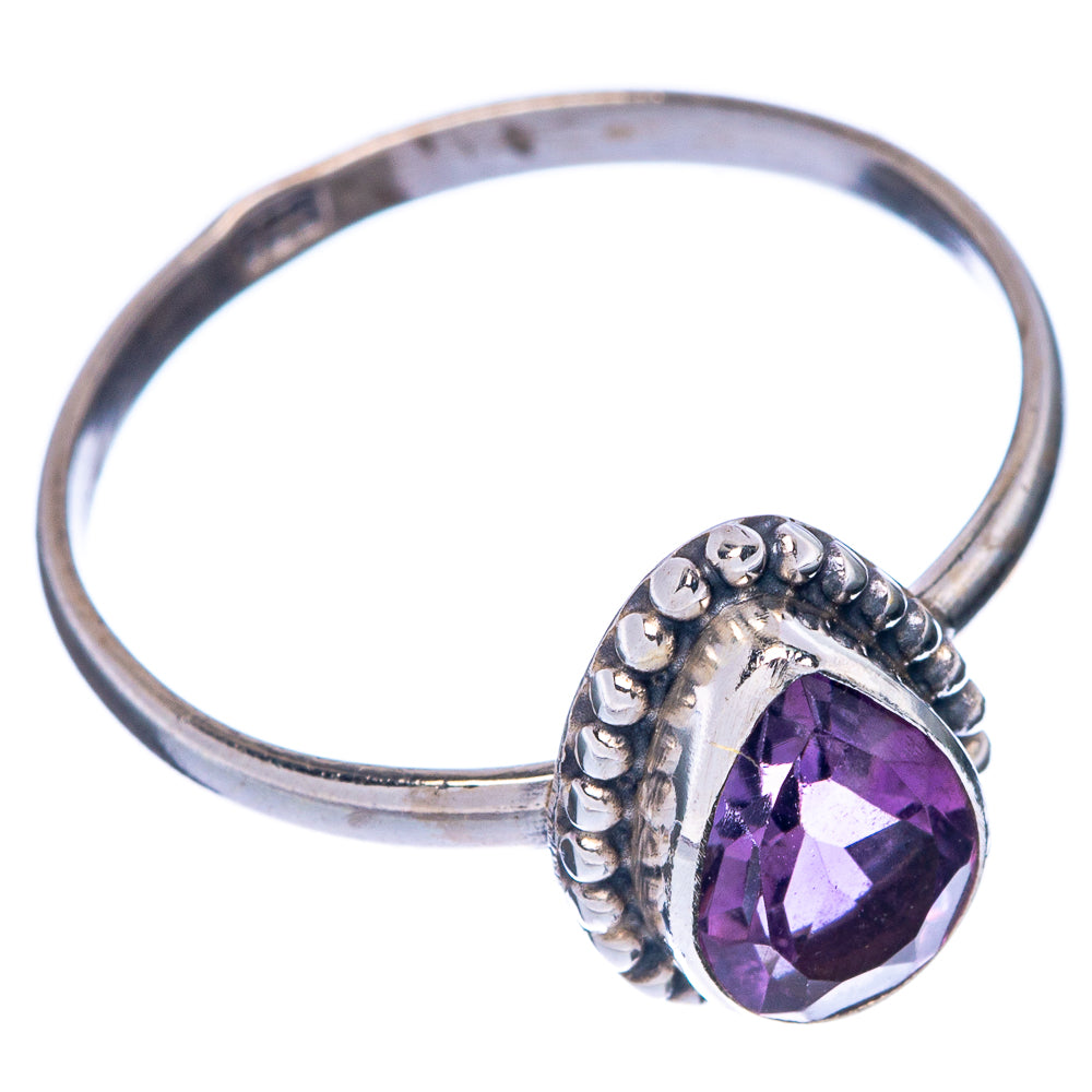 Faceted Amethyst Dainty Ring Size 9.25 (925 Sterling Silver) R145782