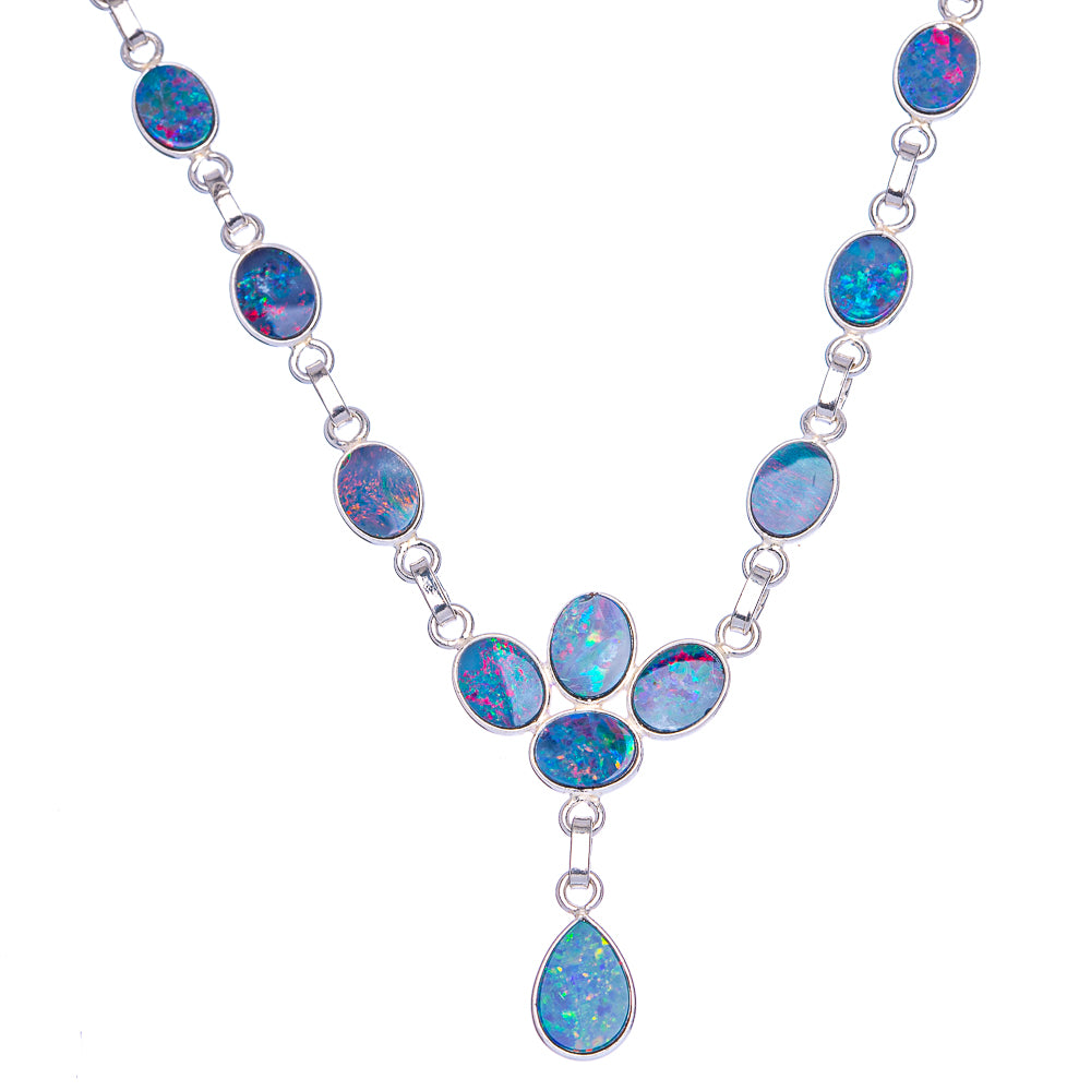 Ana Silver Co Doublet Opal Bracelet 7 To 8" (925 Sterling Silver) (925 Sterling Silver) N90094