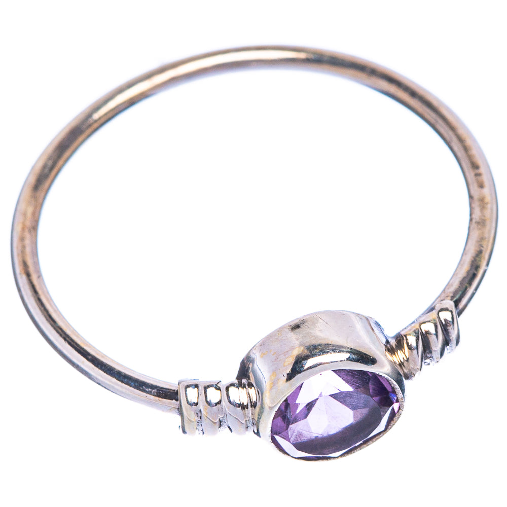 Faceted Citrine Dainty Ring Size 8 (925 Sterling Silver) R1224