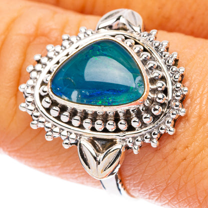 Rare Triplet Opal Ring Size 8.25 (925 Sterling Silver) R4395