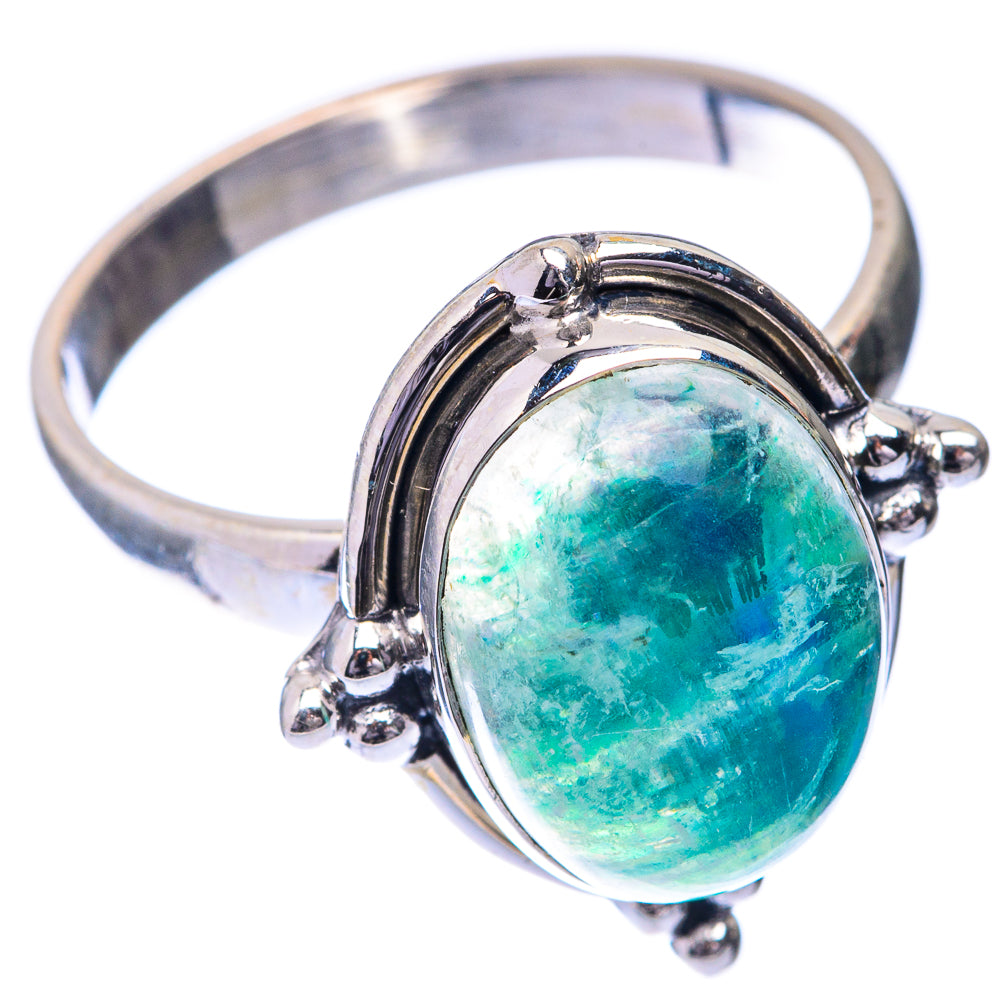 Green Moonstone Ring Size 9.25 (925 Sterling Silver) R141571