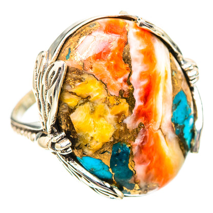 Spiny Oyster Turquoise 925 Sterling Silver Ring Size 7 (925 Sterling Silver) RING139596