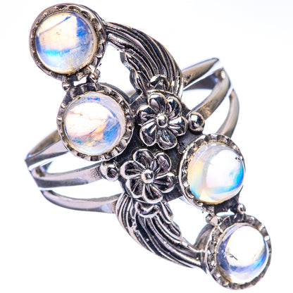 Rainbow Moonstone Ring Size 11 (925 Sterling Silver) R142637