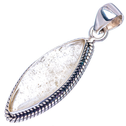 Rare Libyan Desert Glass 925 Sterling Silver Pendant 1 5/8" (925 Sterling Silver) P42608