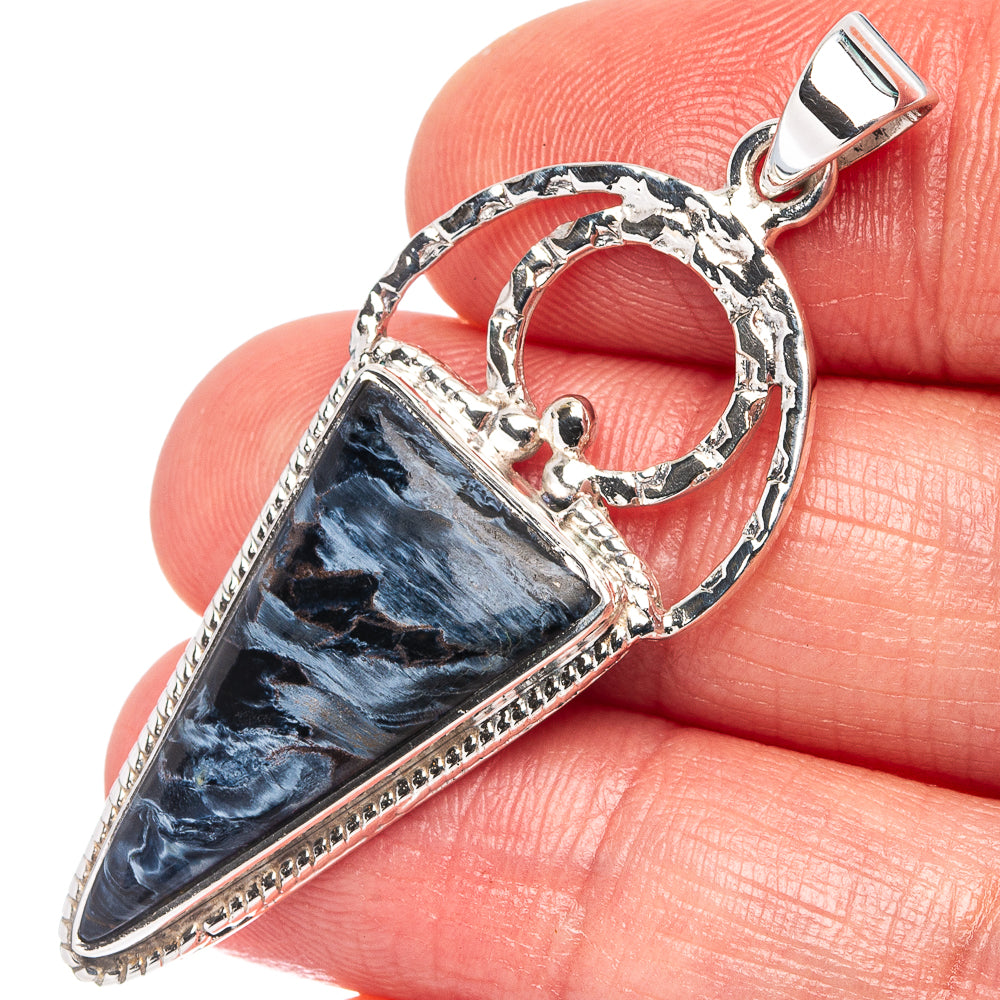 Premium Pietersite Pendant 1 7/8" (.925 Sterling Silver)