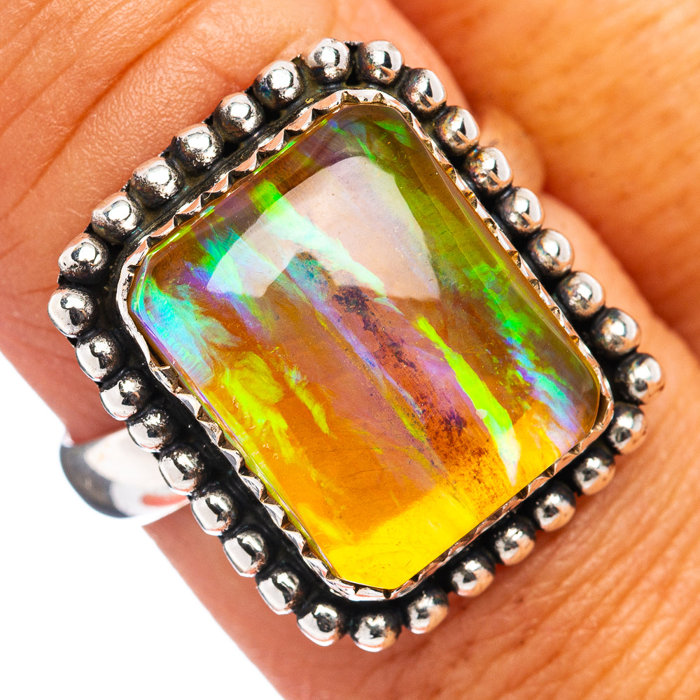 Ethiopian Opal Ring Size 8.25 (.925 Sterling Silver)