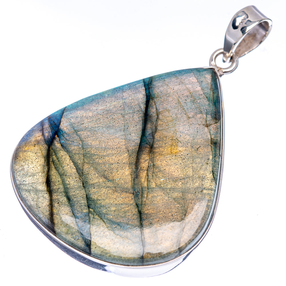 Premium Labradorite Pendant 2 1/4" (.925 Sterling Silver)
