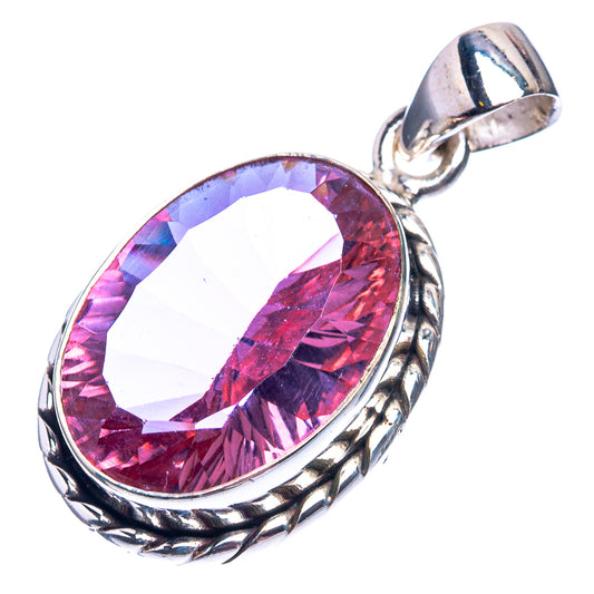 Alexandrite (Lab.) Pendant 1 1/4" (925 Sterling Silver) P38903