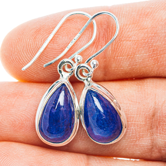 Premium Tanzanite Earrings 1 1/4" (.925 Sterling Silver)