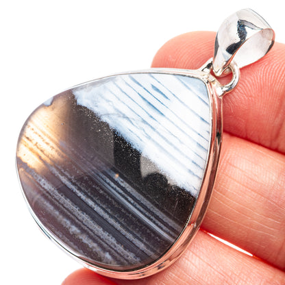 Blue Scheelite Pendant 1 7/8" (925 Sterling Silver) P39004