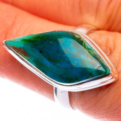 Chrysocolla 925 Sterling Silver Ring Size 6.5 (925 Sterling Silver) RING140282