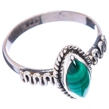 Malachite Ring Size 7.25 (925 Sterling Silver) R5659