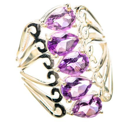 Faceted Amethyst Ring Size 8.25 (925 Sterling Silver) RING139269