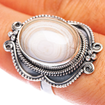 Botswana Agate Ring Size 7 (925 Sterling Silver) R144542