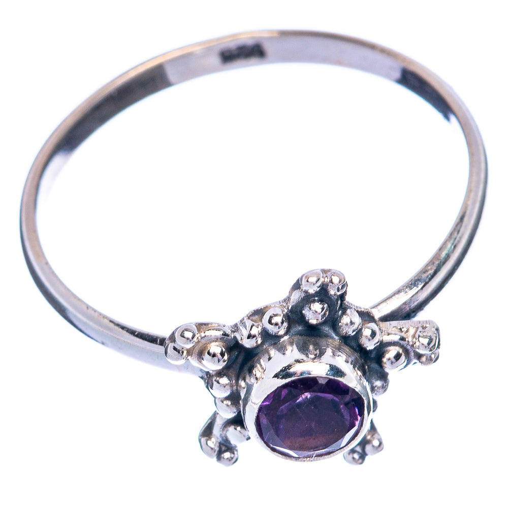 Faceted Amethyst Dainty Ring Size 9.5 (925 Sterling Silver) R145510