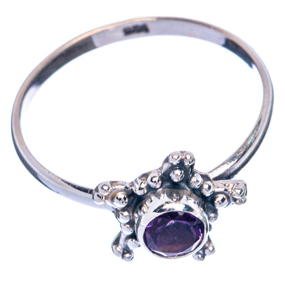 Faceted Amethyst Dainty Ring Size 9.5 (925 Sterling Silver) R145510