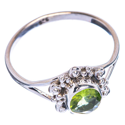 Peridot Dainty Ring Size 8 (925 Sterling Silver) R1147