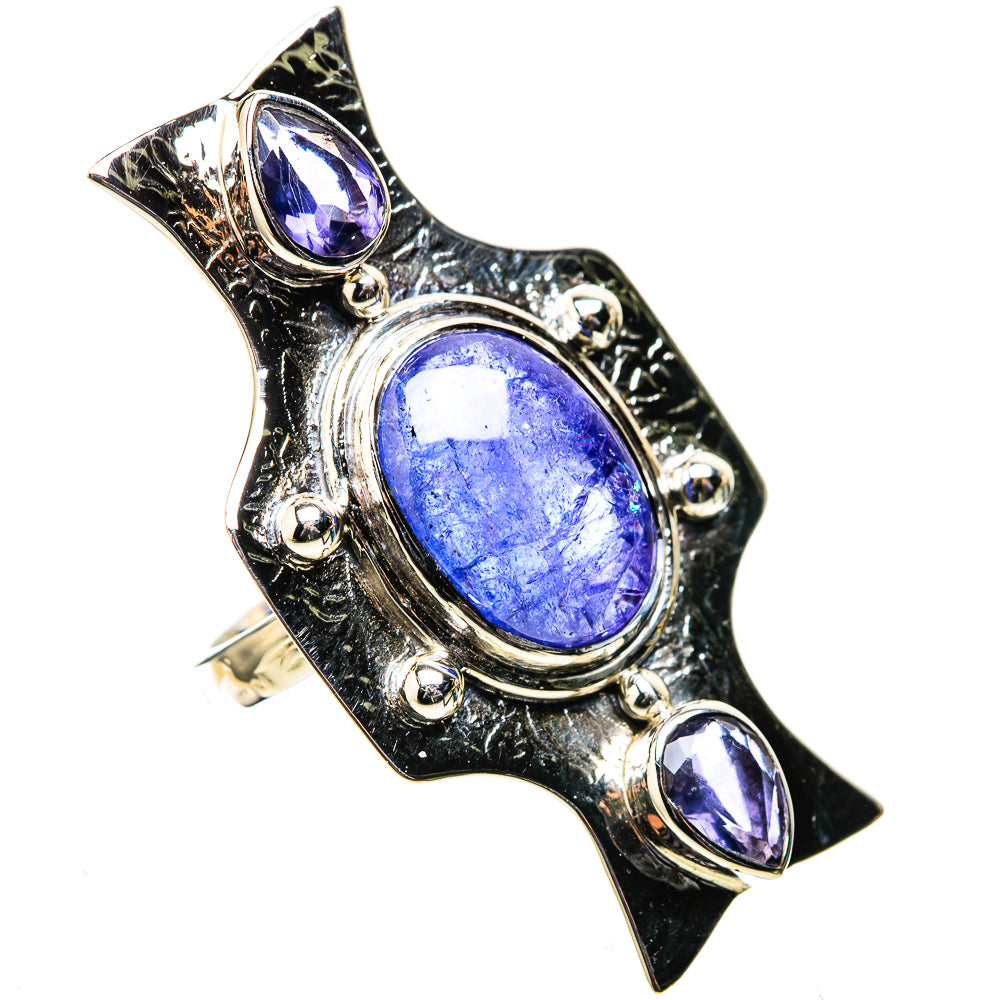 Signature Huge Natural Tanzanite Ring Size 7.25 (925 Sterling Silver) RING138165