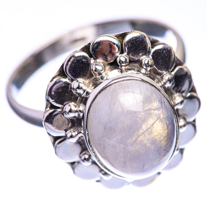 Rainbow Moonstone Dainty Ring Size 6 (925 Sterling Silver) R142541