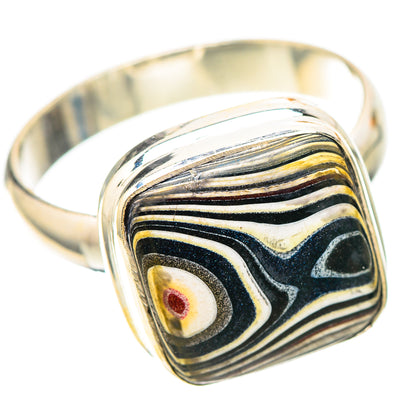 Fordite 925 Sterling Silver Ring Size 9 (925 Sterling Silver) RING139352