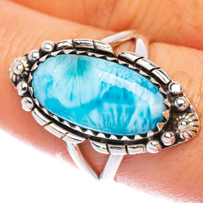 Larimar Ring Size 8 (925 Sterling Silver) R144923