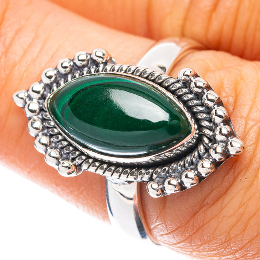 Malachite 925 Sterling Silver Ring Size 6.75 (925 Sterling Silver) R5390