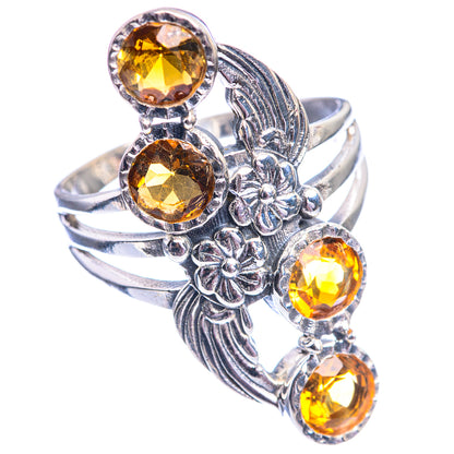 Faceted Citrine Ring Size 10.75 (925 Sterling Silver) R142230