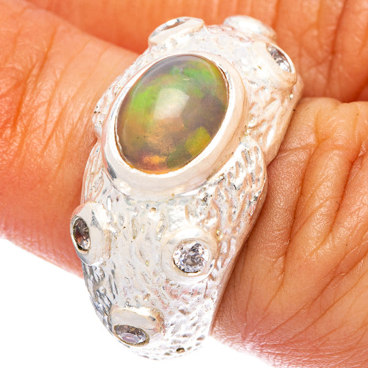 Rare Ethiopian Opal Ring Size 5.75 (925 Sterling Silver) R146044