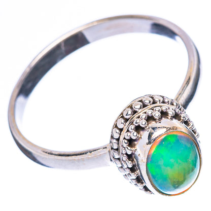 Rare Ethiopian Opal Ring Size 8 (925 Sterling Silver) R4338