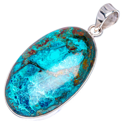 Premium Shattuckite Pendant 1 7/8" (.925 Sterling Silver)